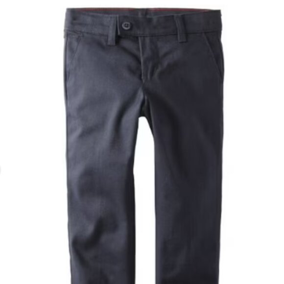Dickies Girls Slim Fit Straight Leg Stretch Twill Pants - KP 3319 - Dark Navy - Picture 1 of 2
